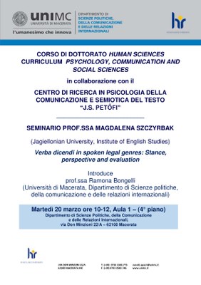 Seminario Magdalena Szczyrbak